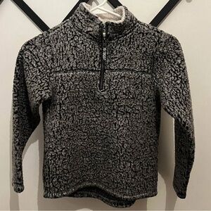 Boys Gray Sherpa Pullover